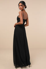 Sweeney Black Sleeveless Maxi Dress