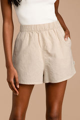 Classic Beige Beach Shorts